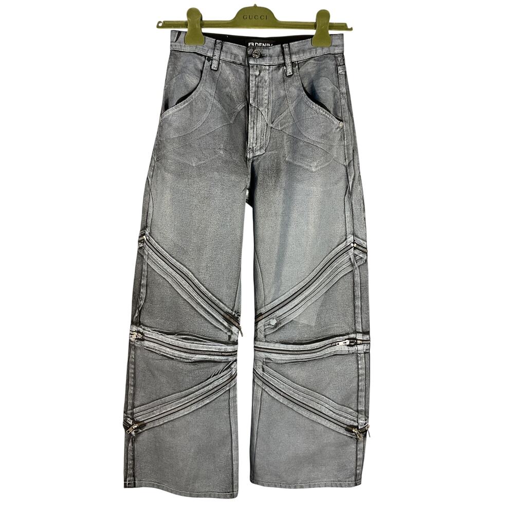 Eb Denim Zipped Gray Frederic Denim Jeans Size 24 - Picture 2 of 5